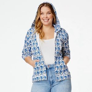 Roller Rabbit Blue Harley Hoodie